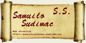 Samuilo Sudimac vizit kartica